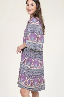 Shop Antik Batik Dress With Print And Embroidery Tala | Multi... | | Little Soho