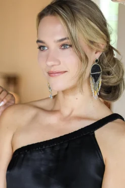 Sale Barong Barong Earrings Dancing Jellyfish | Black... | | Little Soho