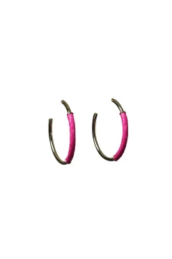 Sale Barong Barong Earrings Saphira Basic Medium | Pink... | | Little Soho
