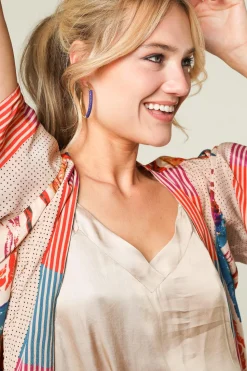 Best Sale Barong Barong Earrings Saphira Basic Medium | Puple... | | Little Soho