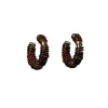Outlet Barong Barong Earrings Saphira Beads Small | Brown... | | Little Soho