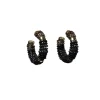 Cheap Barong Barong Earrings Saphira Beads Small | Black... | | Little Soho