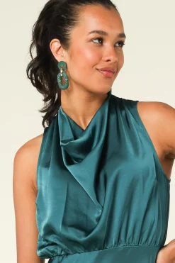 Online Barong Barong Earrings Saphira Duo | Green... | | Little Soho