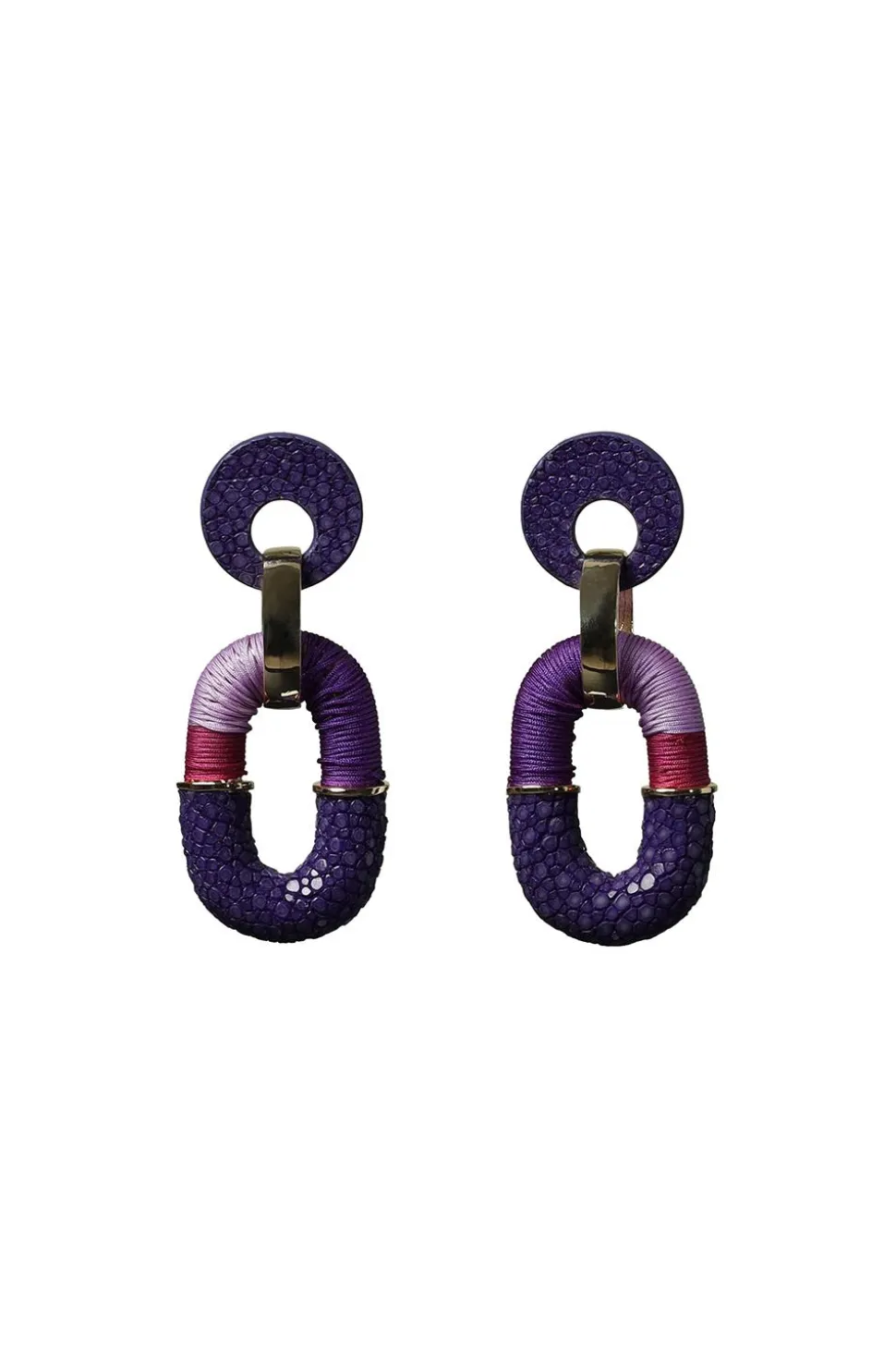 Discount Barong Barong Earrings Saphira Duo | Purple... | | Little Soho