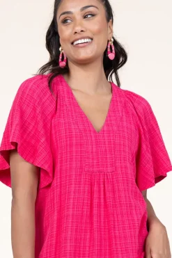 Best Sale Barong Barong Earrings Saphira Fleur De Lis | Pink... | | Little Soho