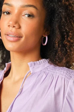 Cheap Barong Barong Earrings Saphira Full Moon Small | Purple... | | Little Soho