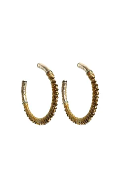 Cheap Barong Barong Earrings Saphira Full Moon Gemstones Medium | Gold... | | Little Soho