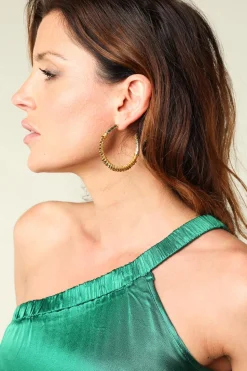 Cheap Barong Barong Earrings Saphira Full Moon Gemstones Medium | Gold... | | Little Soho