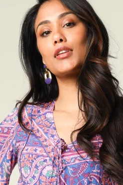 New Barong Barong Earrings Saphira Happy Ufo | Purple... | | Little Soho