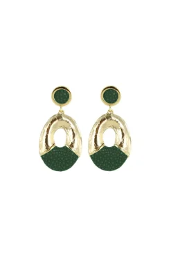 New Barong Barong Earrings Saphira Happy Ufo | Green... | | Little Soho