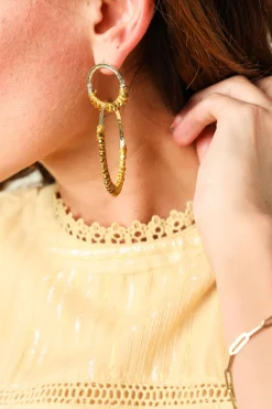 Best Sale Barong Barong Earrings Saphira Twin | Gold... | | Little Soho