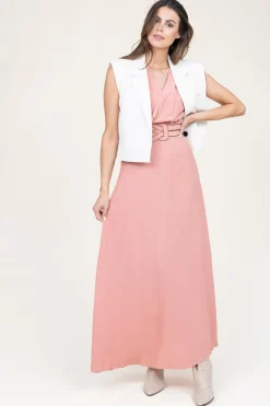 Cheap Louizon Ecovero Maxi Dress Yaramo | Pink... | | Little Soho