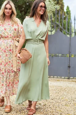 Discount Louizon Ecovero Maxi Dress Yaramo | Green... | | Little Soho