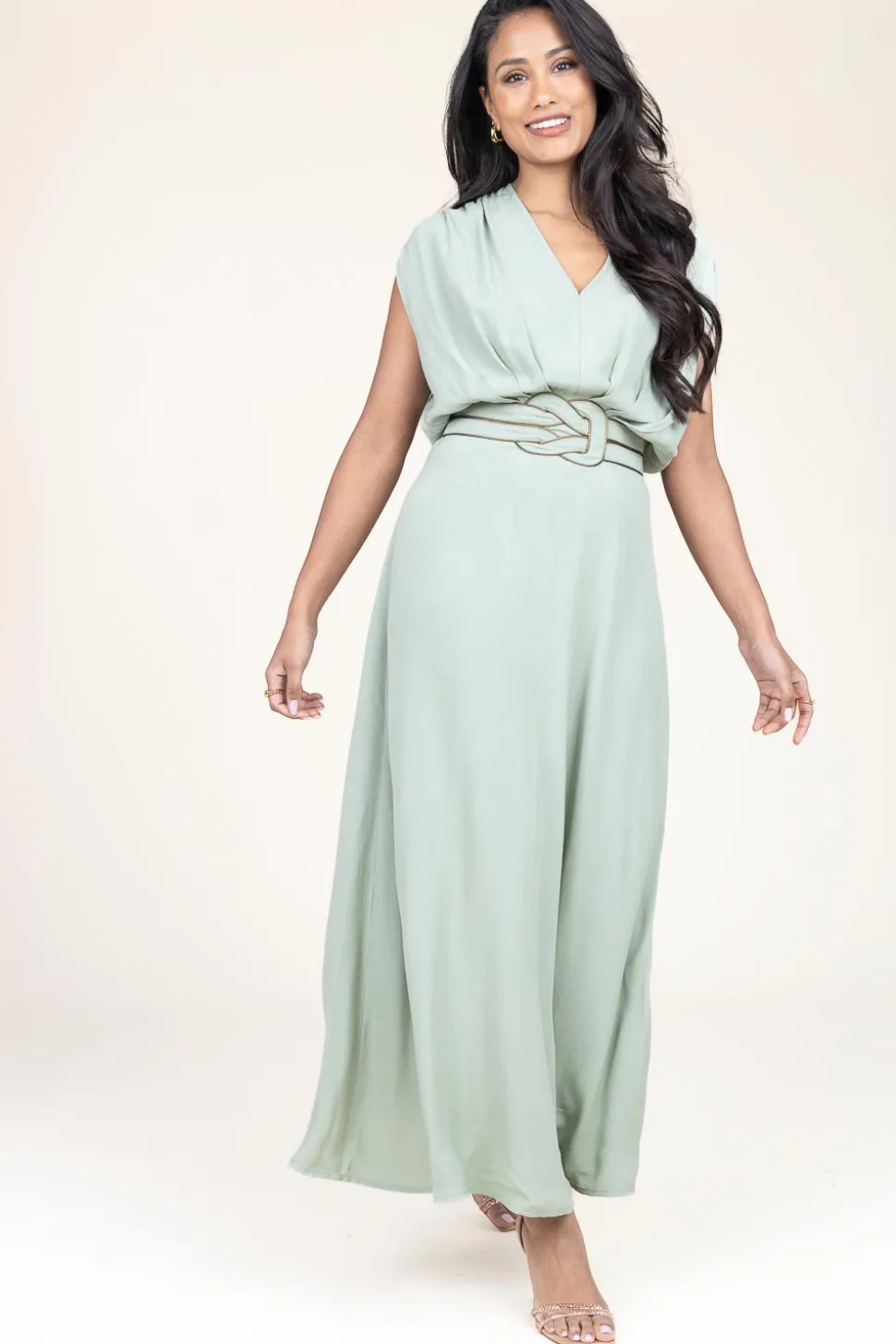 Discount Louizon Ecovero Maxi Dress Yaramo | Green... | | Little Soho