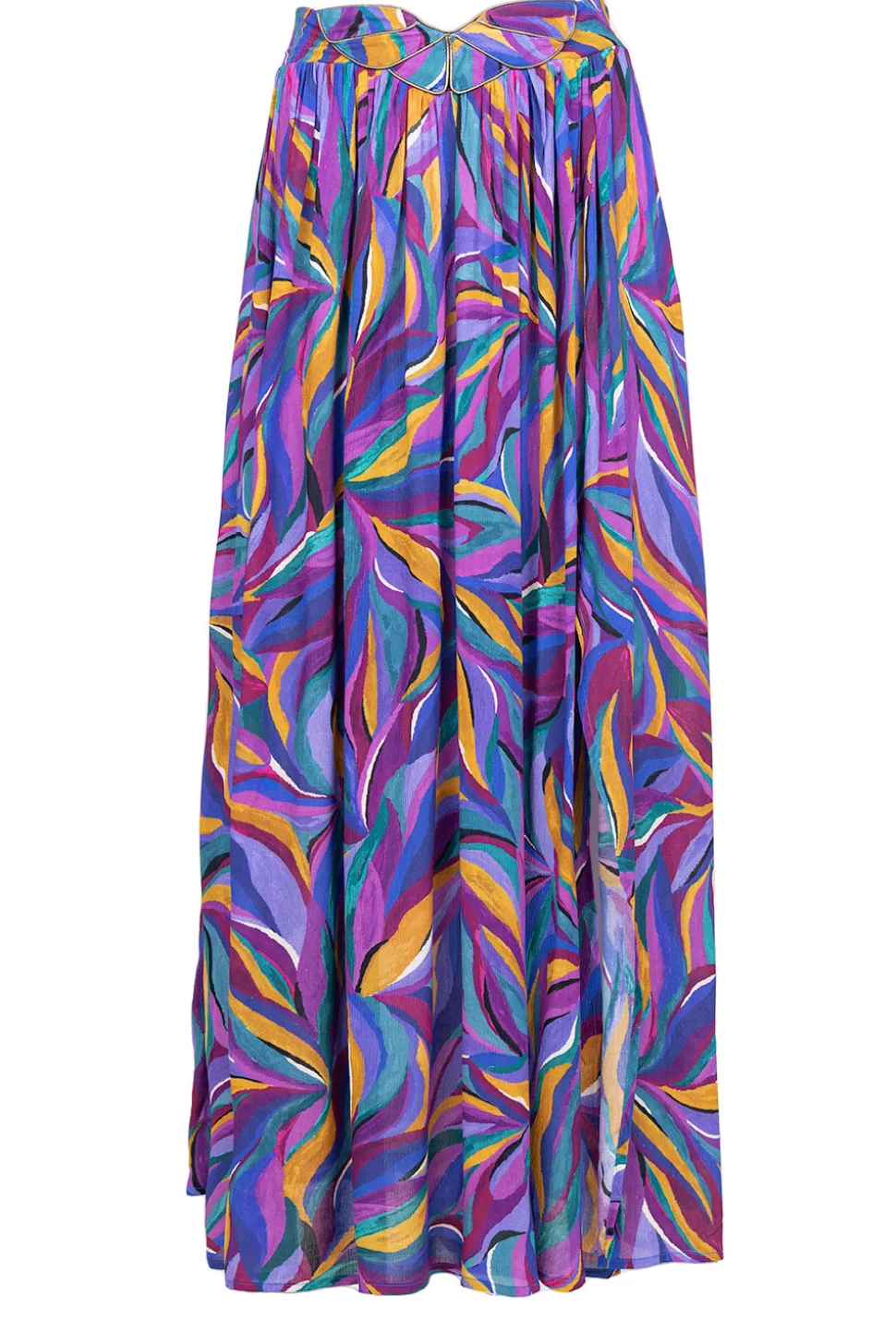 Best Sale Louizon Ecovero Maxi Skirt With Print Osmose | Purple... | | Little Soho