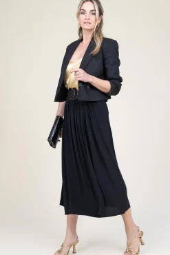 Best Sale Louizon Ecovero Midi Skirt Yvana | Black... | | Little Soho