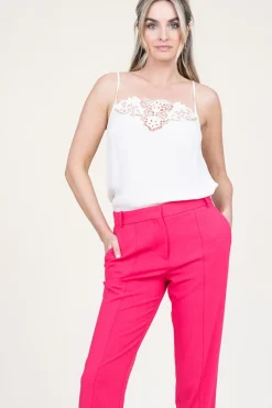 Discount Louizon Ecovero Top With Crochet Dirla | Natural... | | Little Soho