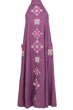 Sale Stella Forest Embroidered Halter Dress Valentina | Puple... | | Little Soho