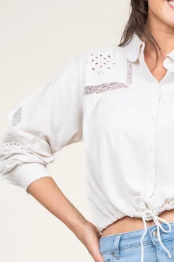 Best Sale ba&sh Embroidery Blouse Emily | Natural... | | Little Soho