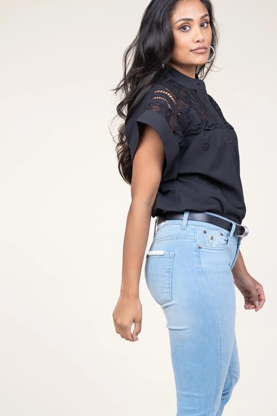 Discount Suncoo Embroidery Blouse Lina | Black... | | Little Soho