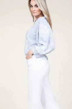 Clearance Antik Batik Embroidery Blouse Rony | Blue... | | Little Soho