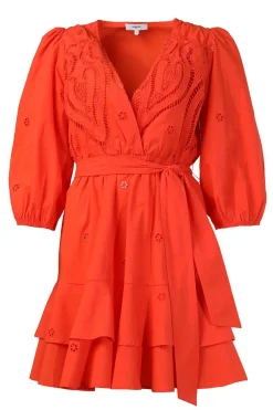 Online Suncoo Embroidery Dress Cliff | Orange... | | Little Soho