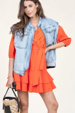 Online Suncoo Embroidery Dress Cliff | Orange... | | Little Soho