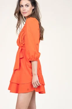 Online Suncoo Embroidery Dress Cliff | Orange... | | Little Soho