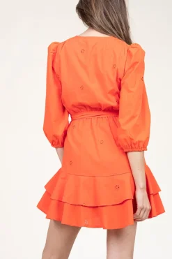 Online Suncoo Embroidery Dress Cliff | Orange... | | Little Soho