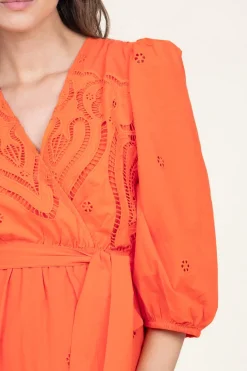 Online Suncoo Embroidery Dress Cliff | Orange... | | Little Soho