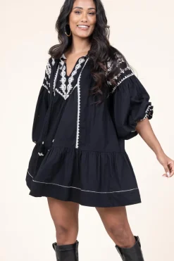 Best Scarlett Poppies Embroidery Poplin Dress Nania | Black... | | Little Soho