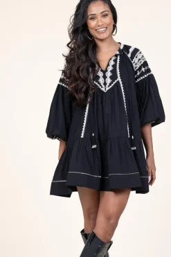 Best Scarlett Poppies Embroidery Poplin Dress Nania | Black... | | Little Soho