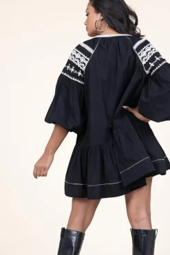 Best Scarlett Poppies Embroidery Poplin Dress Nania | Black... | | Little Soho