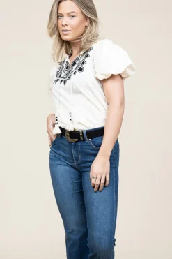 Online Scarlett Poppies Embroidery Poplin Top Amelia | Natural... | | Little Soho