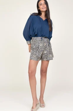 Cheap Greek Archaic Kori Embroidery Short Daphne | Blue... | | Little Soho