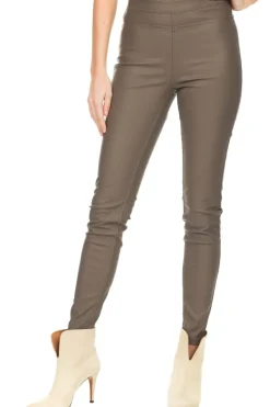 Sale Knit-ted Faux Leather Leggings Amber | Taupe... | | Little Soho
