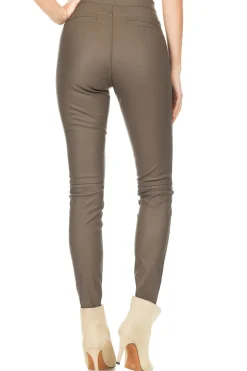 Sale Knit-ted Faux Leather Leggings Amber | Taupe... | | Little Soho