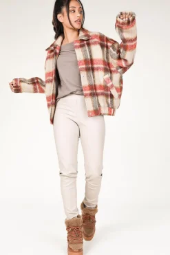 Fashion Knit-ted Faux Leather Leggings Amber | Sand... | | Little Soho