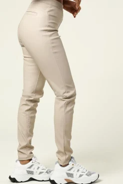 Fashion Knit-ted Faux Leather Leggings Amber | Sand... | | Little Soho