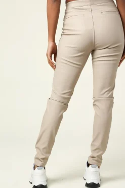 Fashion Knit-ted Faux Leather Leggings Amber | Sand... | | Little Soho