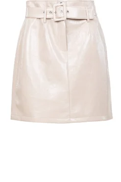 Cheap Liu Jo Faux Leather Mini Skirt Brigit | Beige... | | Little Soho