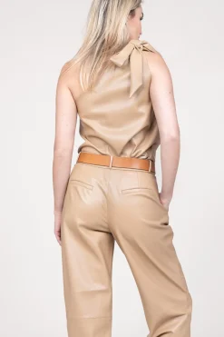 Outlet Dante 6 Faux Leather Top Vienna | Camel... | | Little Soho