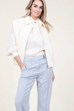 Shop STUDIO AR Faux Mohair Waistcoat Helen | Natural... | | Little Soho