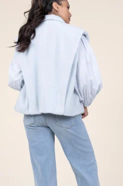 Store STUDIO AR Faux Mohair Waistcoat Helen | Blue... | | Little Soho