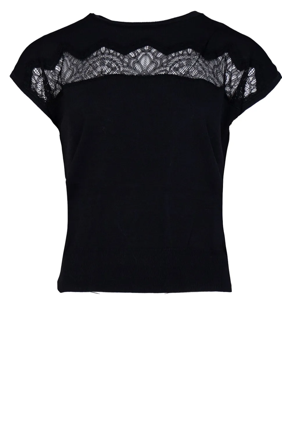 Discount Kocca Fine Knitted Top With Lace Kulgola | Black... | | Little Soho