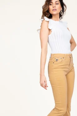 Best Kocca Fine Knitted Top With Ruffles Curuana | White... | | Little Soho