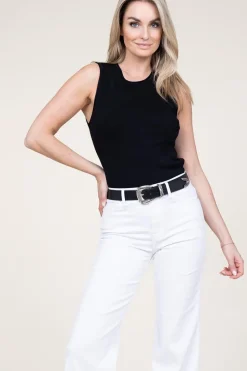 Best Second Female Fine Knitted Viscose Top Wilda | Black... | | Little Soho