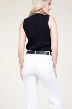 Best Second Female Fine Knitted Viscose Top Wilda | Black... | | Little Soho