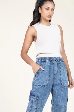 Cheap Second Female Fine Knitted Viscose Top Wilda | Natural... | | Little Soho