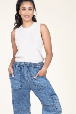 Cheap Second Female Fine Knitted Viscose Top Wilda | Natural... | | Little Soho